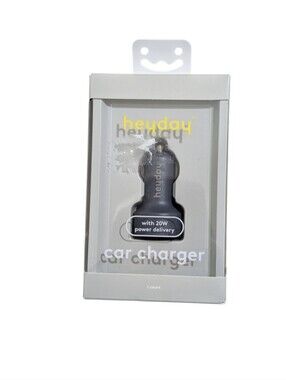 Heyday Car Charger Compatible With USB-C And USB-A